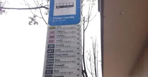 PARADERO SITP PARQUE LOURDES  231A00